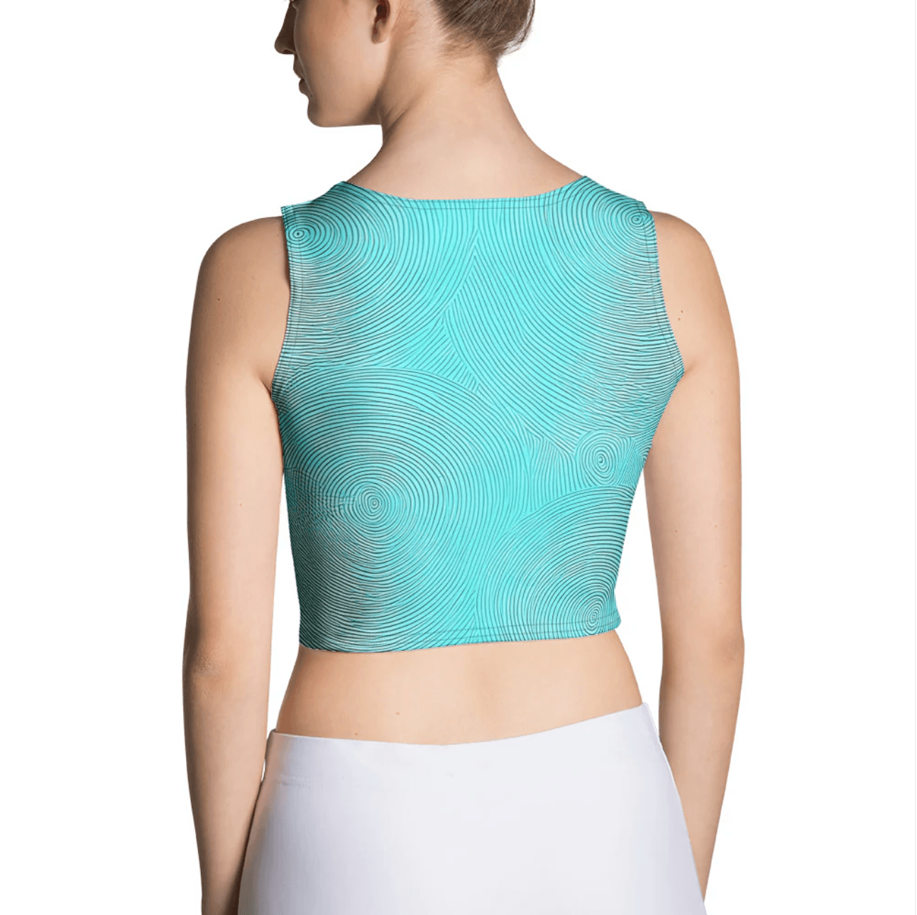 Blue Ripple Crop-Top - Trandoo