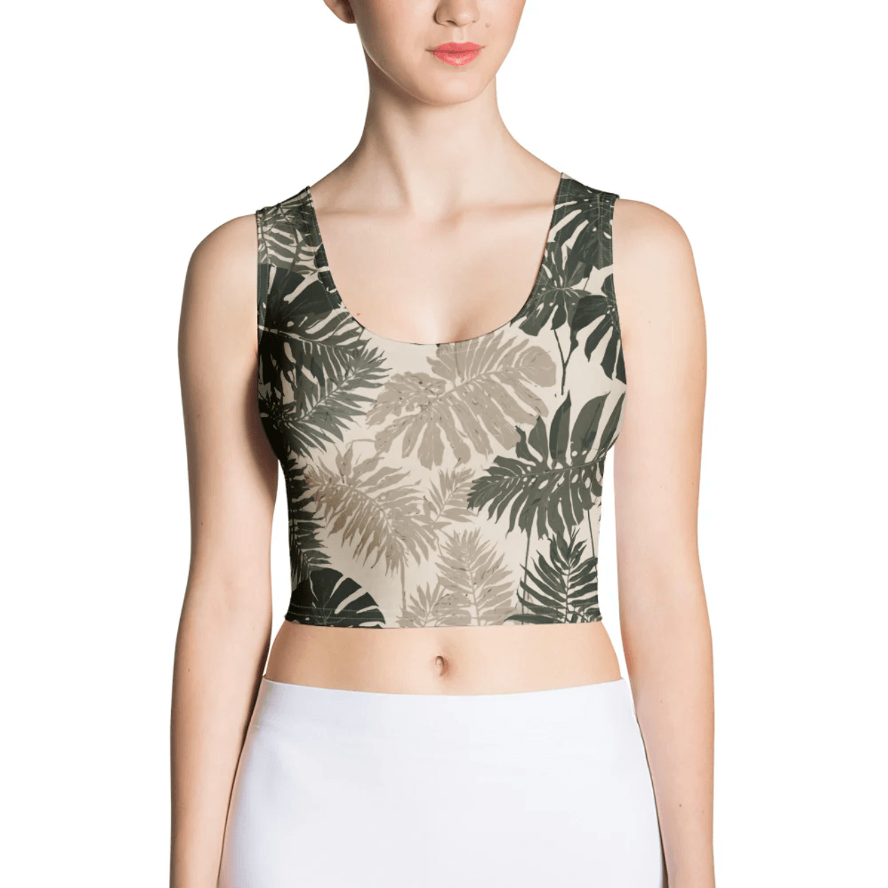 Beige Crop-Top - Trandoo