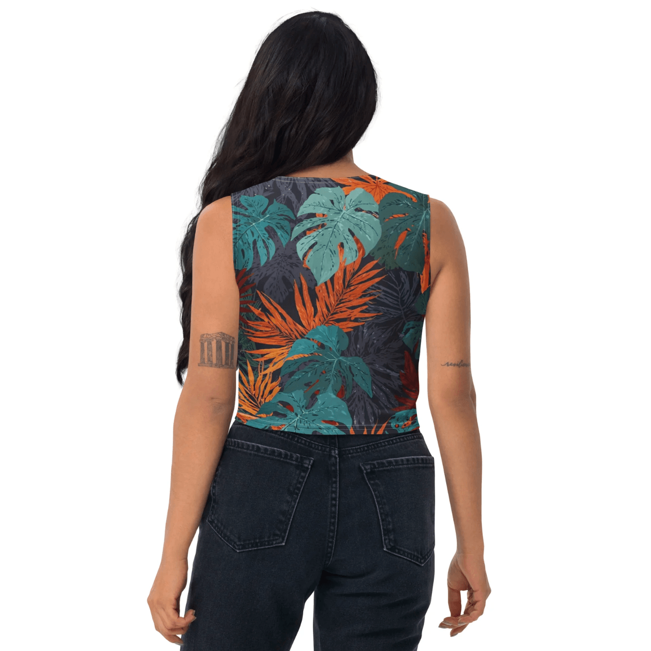 Midnight Jungle Crop-Top - Trandoo