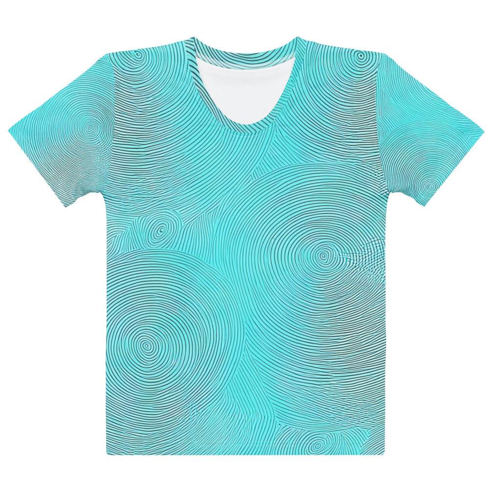 Blue Ripple Damen-T-Shirt - Trandoo