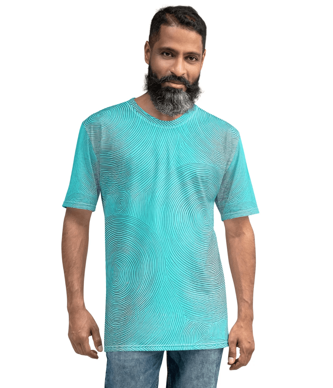 Blue Ripple Herren-T-Shirt - Trandoo