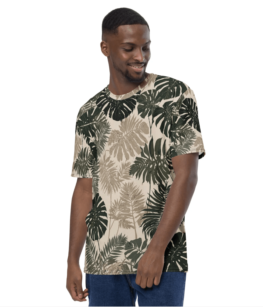 Beige Herren-T-Shirt - Trandoo