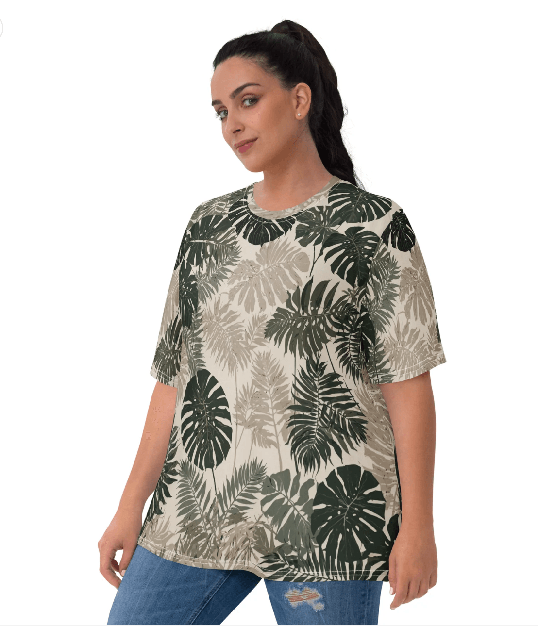 Beige Damen-T-Shirt - Trandoo