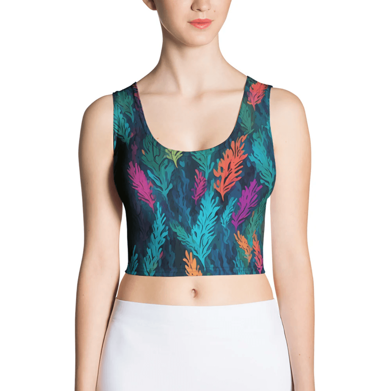 Leaf Crop-Top - Trandoo