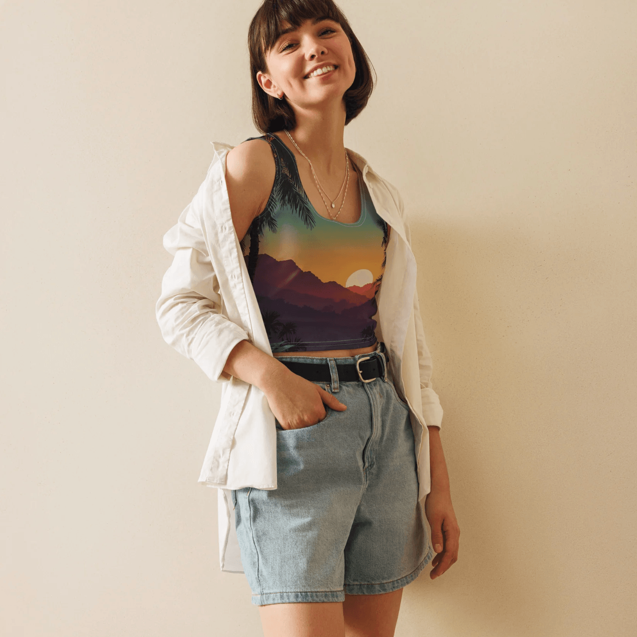 Gloaming Crop-Top - Trandoo