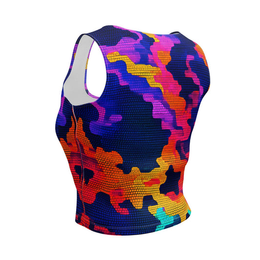Pixelcloud Crop-Top - Trandoo