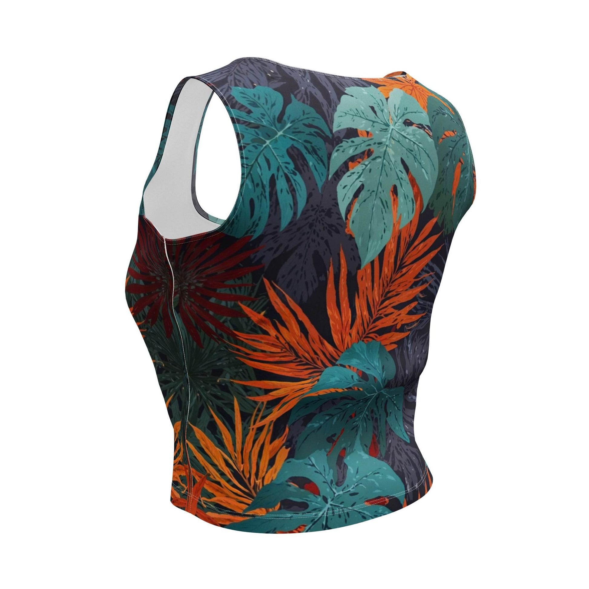 Midnight Jungle Crop-Top - Trandoo