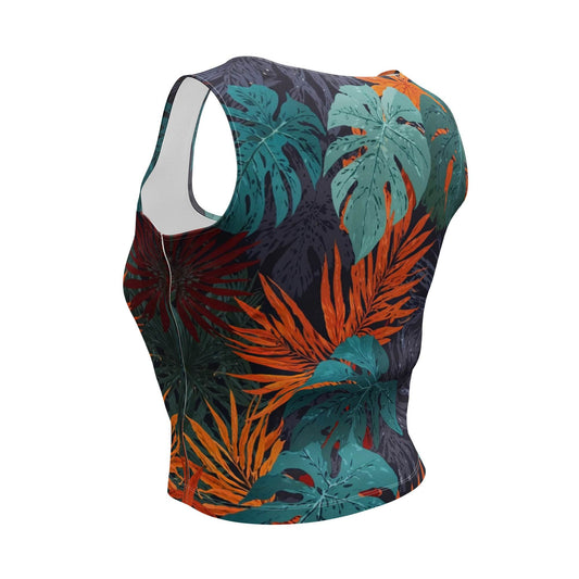 Midnight Jungle Crop-Top - Trandoo