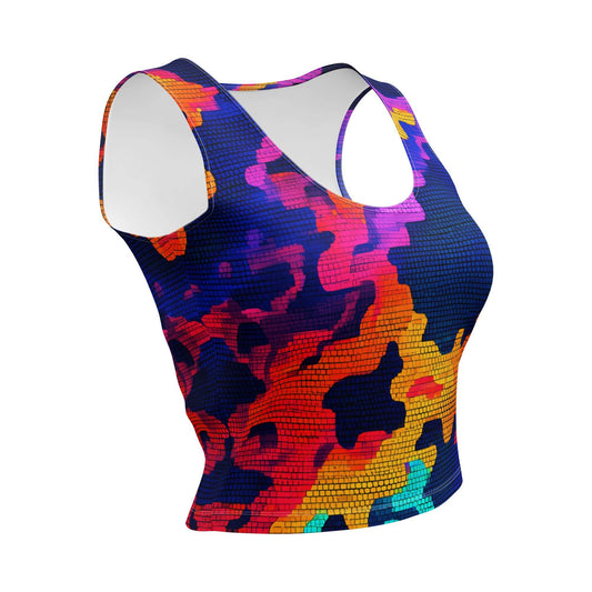 Pixelcloud Crop-Top - Trandoo