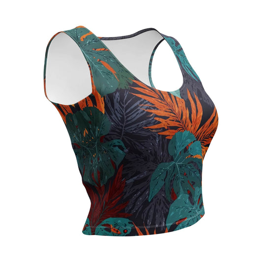 Midnight Jungle Crop-Top - Trandoo