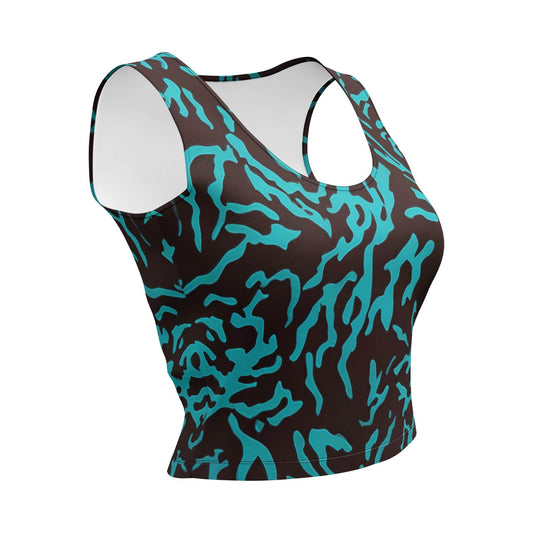 Coral Crop-Top - Trandoo