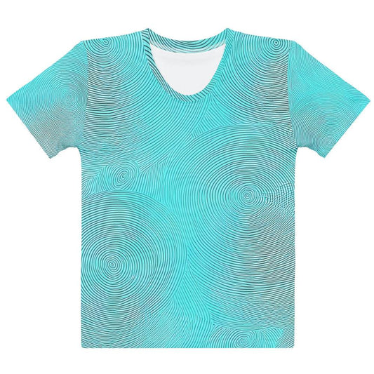 Blue Ripple Damen-T-Shirt - Trandoo